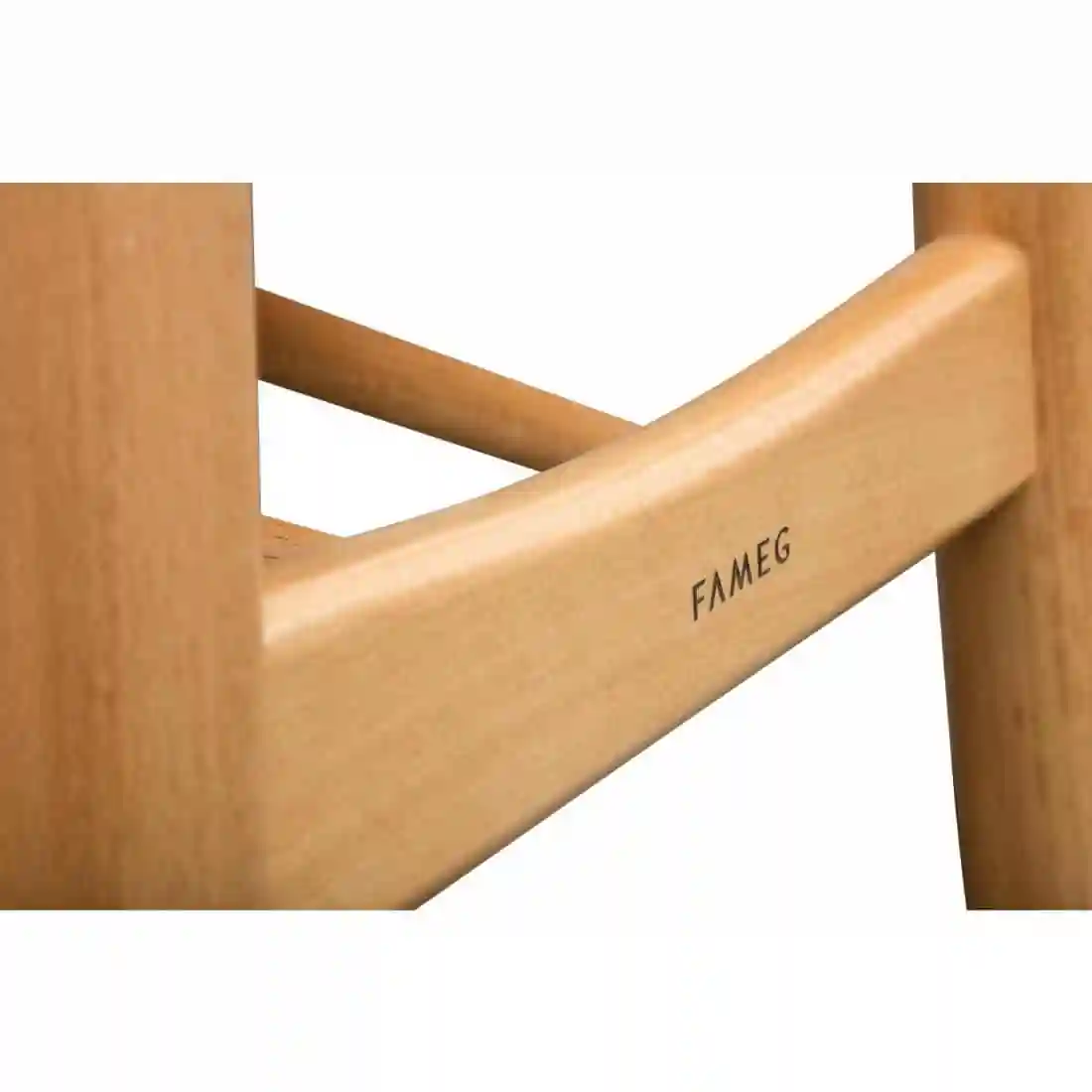 Fameg Beech Cowhorn Side Chair (Pack of 2) - Image 4