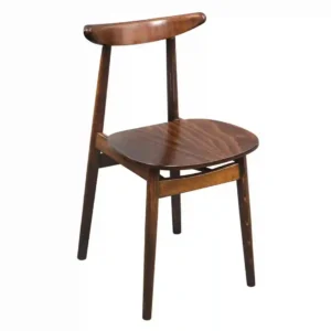 Fameg Walnut Cowhorn Side Chair (Pack of 2)