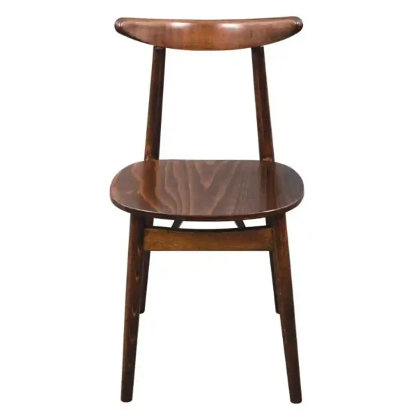 Fameg Walnut Cowhorn Side Chair (Pack of 2) - Image 2