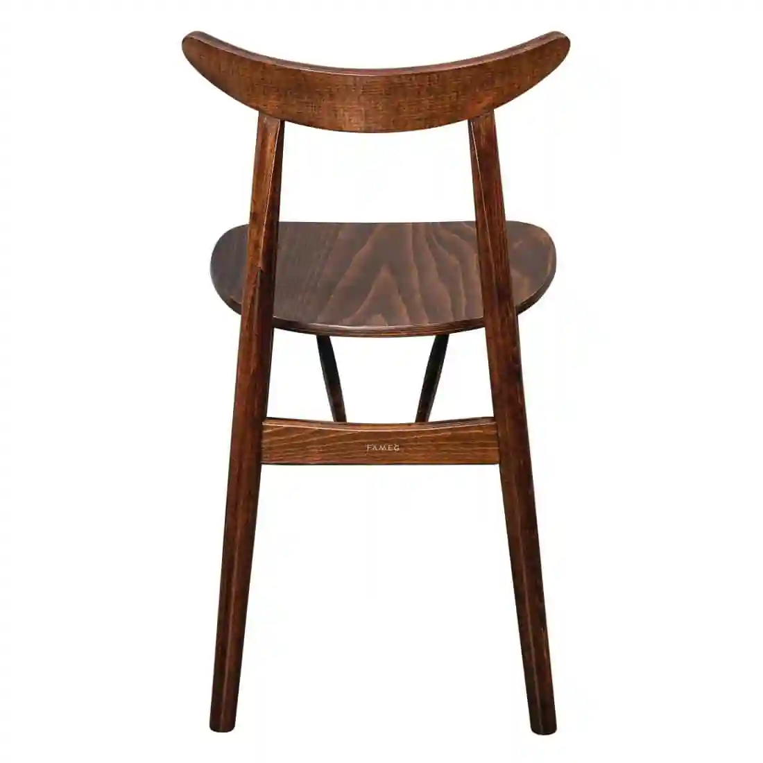 Fameg Walnut Cowhorn Side Chair (Pack of 2) - Image 3