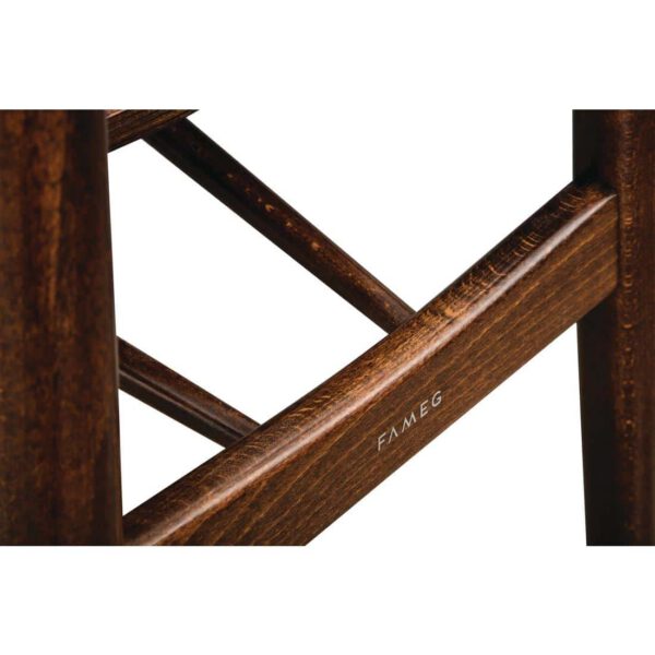 Fameg Walnut Cowhorn Side Chair (Pack of 2) - Image 4