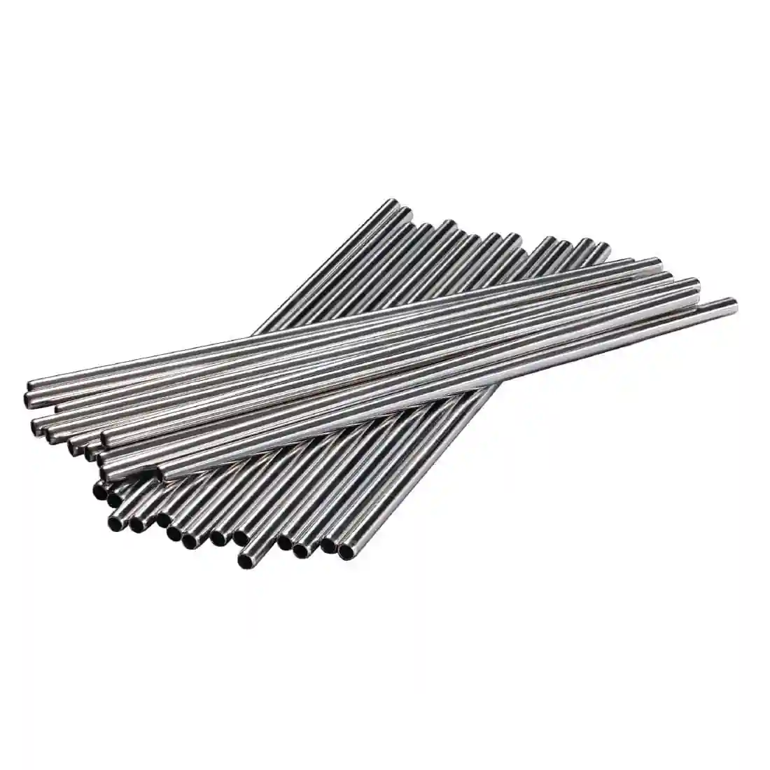 Beaumont Stainless Steel Metal Straws 8.5" (Pack of 25) - Image 2