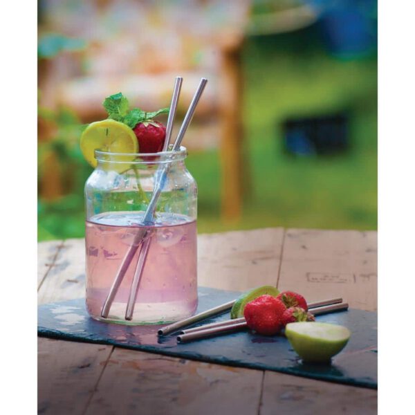 Beaumont Stainless Steel Metal Straws 8.5" (Pack of 25) - Image 8