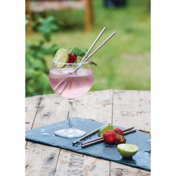 Beaumont Stainless Steel Metal Straws 8.5" (Pack of 25) - Image 9