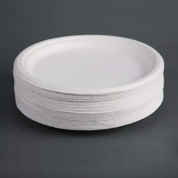 Fiesta Compostable Bagasse Plates Round 260mm (Pack of 50) - Image 3