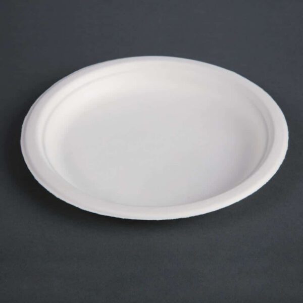 Fiesta Compostable Bagasse Plates Round 179mm (Pack of 50) - Image 3