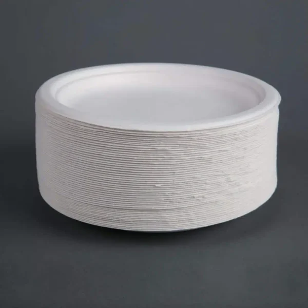 Fiesta Compostable Bagasse Plates Round 179mm (Pack of 50) - Image 4