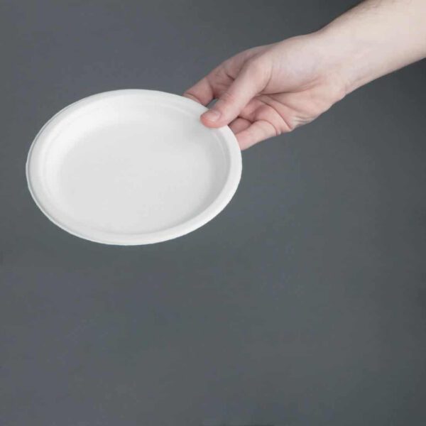 Fiesta Compostable Bagasse Plates Round 179mm (Pack of 50) - Image 5