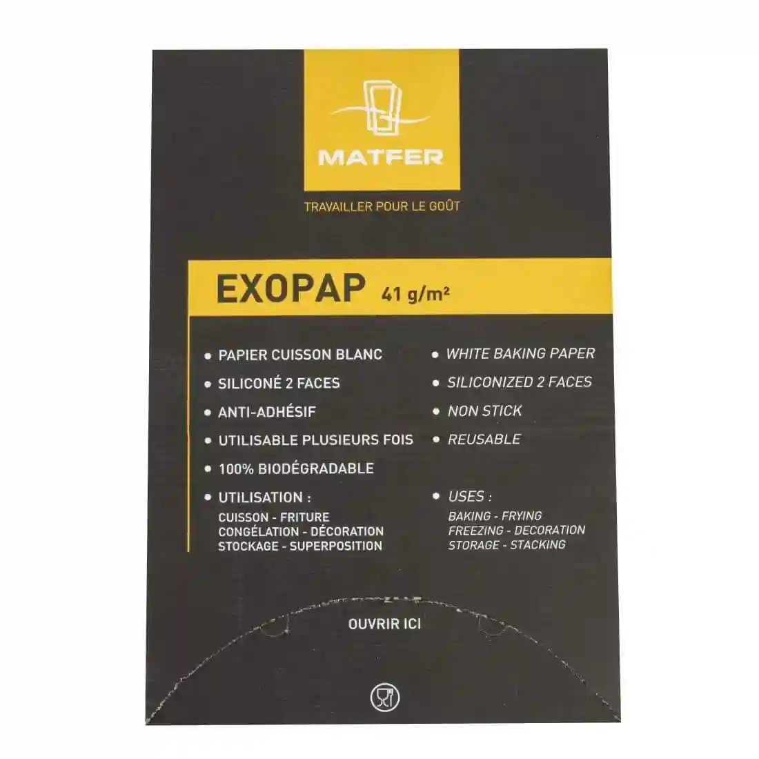 Matfer Bourgeat Exopap Baking Paper 600 x 400mm (Pack of 500) - Image 2