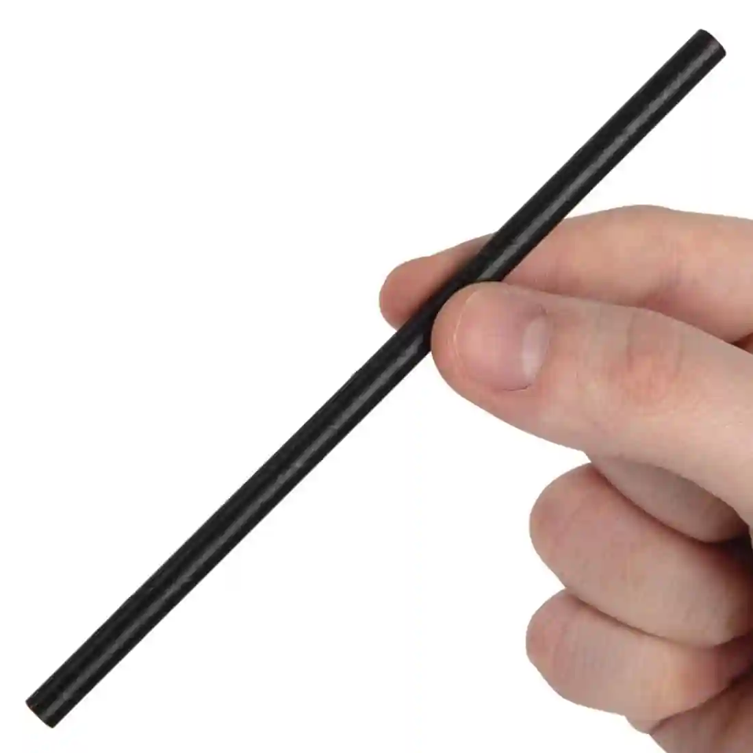 Fiesta Compostable Paper Cocktail Stirrer Straws Black (Pack of 250) - Image 4