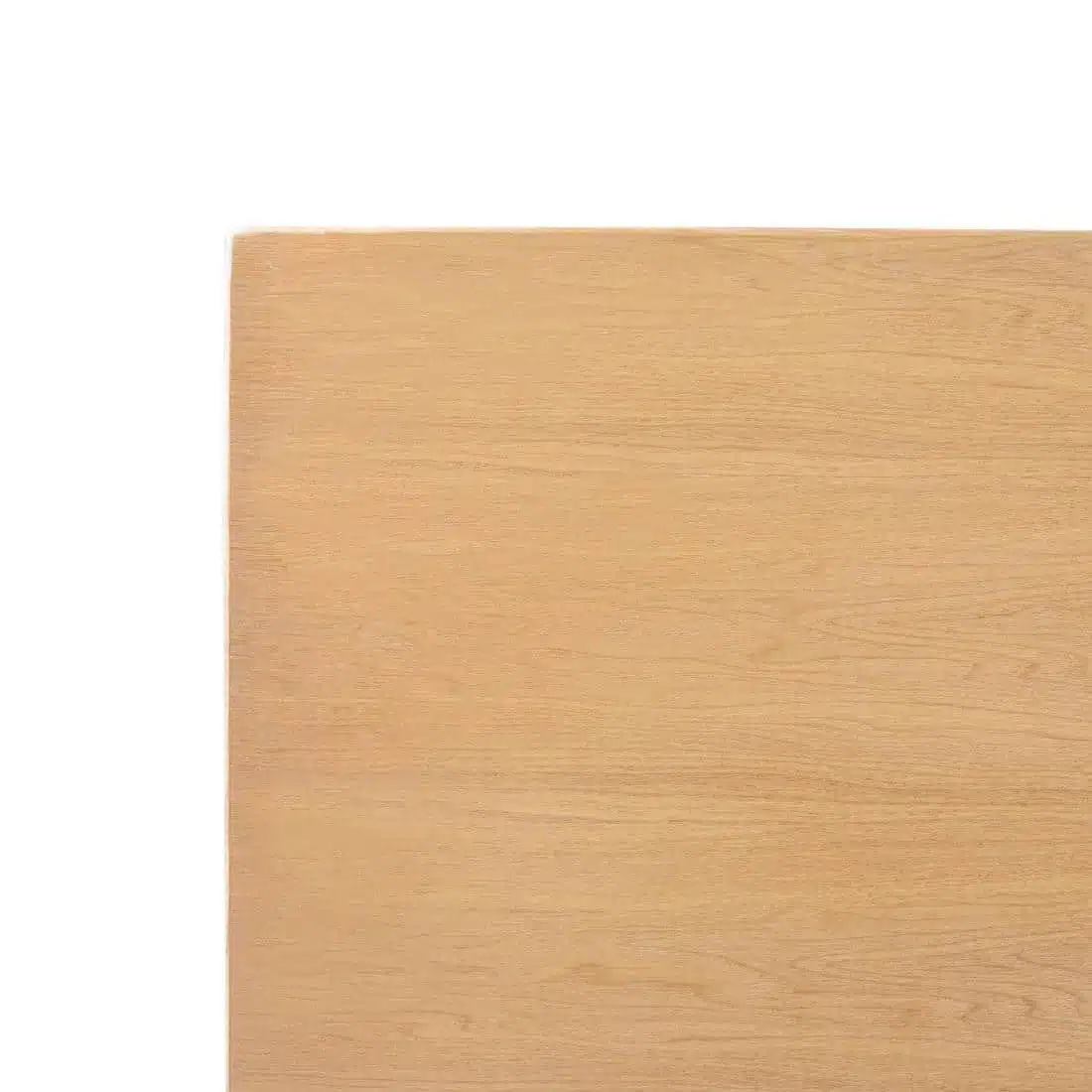 Bolero Pre-drilled Rectangular Table Top Natural Ash Veneer 1100 x 700mm - Image 3