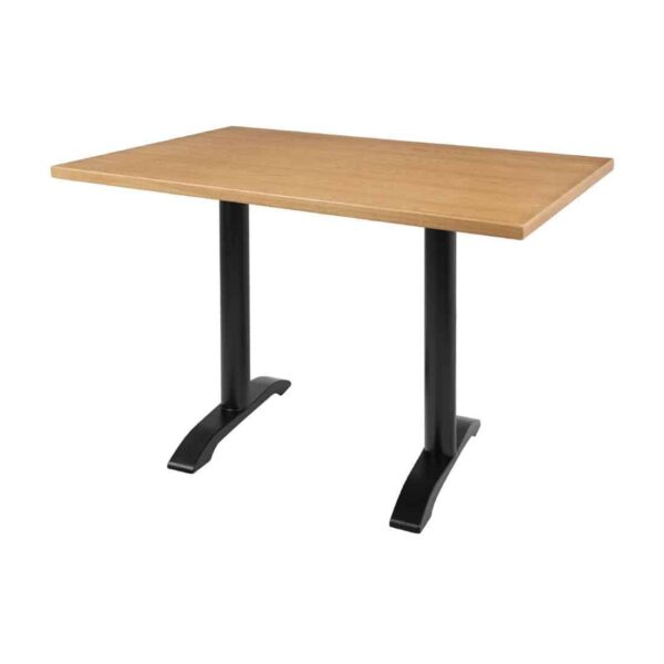 Bolero Pre-drilled Rectangular Table Top Natural Ash Veneer 1100 x 700mm - Image 5