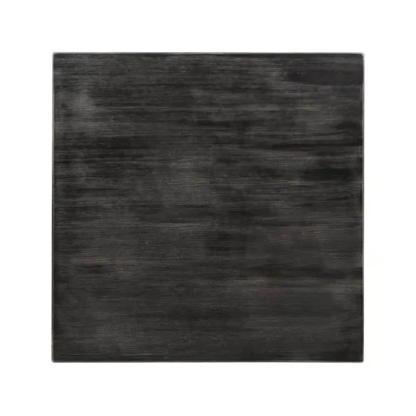 Bolero Pre-drilled Square Tabletop Vintage Black 700mm - Image 1