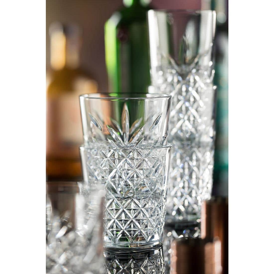 Utopia Timeless Vintage Stackable Glasses 350ml (12 pack) - Image 3