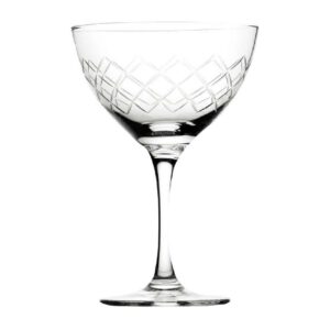 Utopia Raffles Diamond Martini Glasses 190ml (6 Pack)