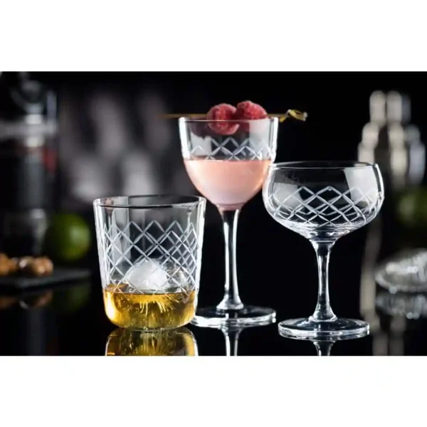 Utopia Raffles Diamond Martini Glasses 190ml (6 Pack) - Image 2