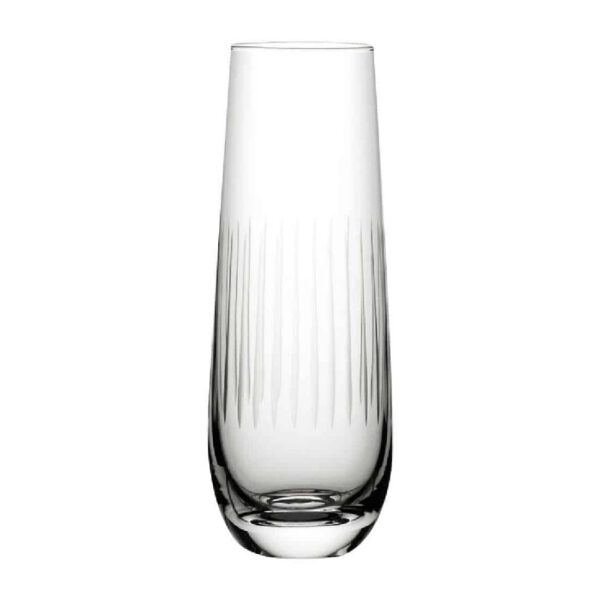 Utopia Raffles Lines Champagne Glasses 300ml (6 Pack)
