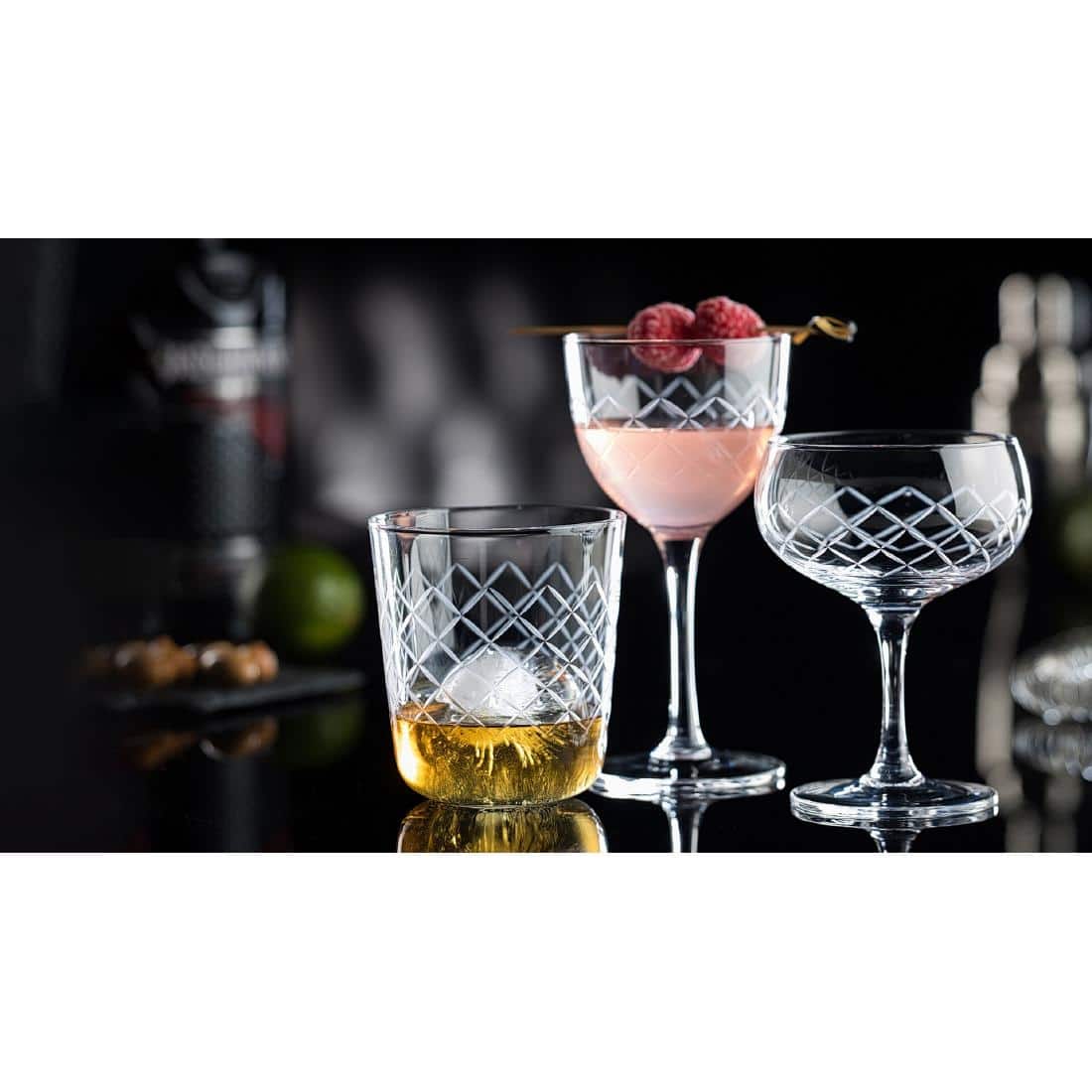 Utopia Raffles Diamond Tumblers 360ml (6 pack) - Image 3