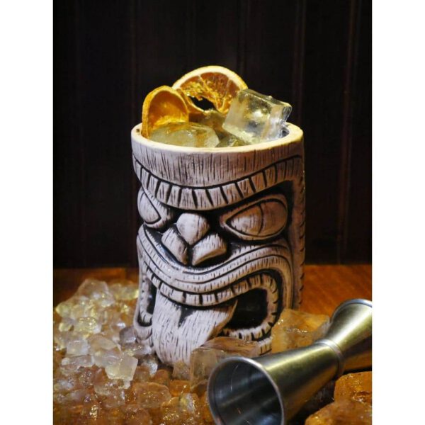 Beaumont Ceramic Toscano Lono Tiki Mug Coffee Brown 450ml - Image 2