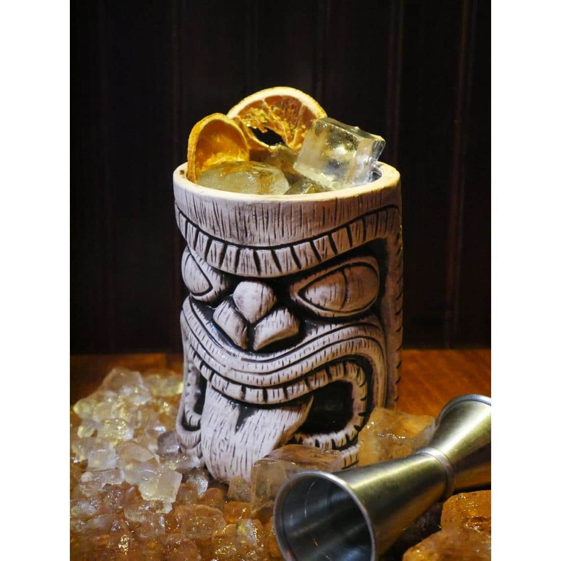 Beaumont Ceramic Toscano Lono Tiki Mug Coffee Brown 450ml - Image 3