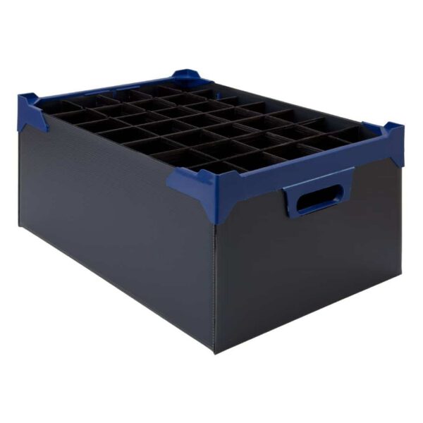 Beaumont Flute Glass Carry Box 500x345x200mm (5 Pack)