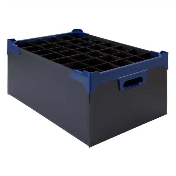 Beaumont Flute Glass Carry Box 500x345x200mm (5 Pack)