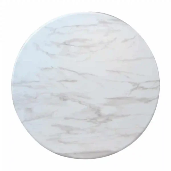 Round Laminate Table Top Marble 600mm