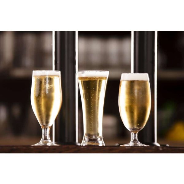 Olympia Stemmed Beer Glasses 420ml (6 pack) - Image 2