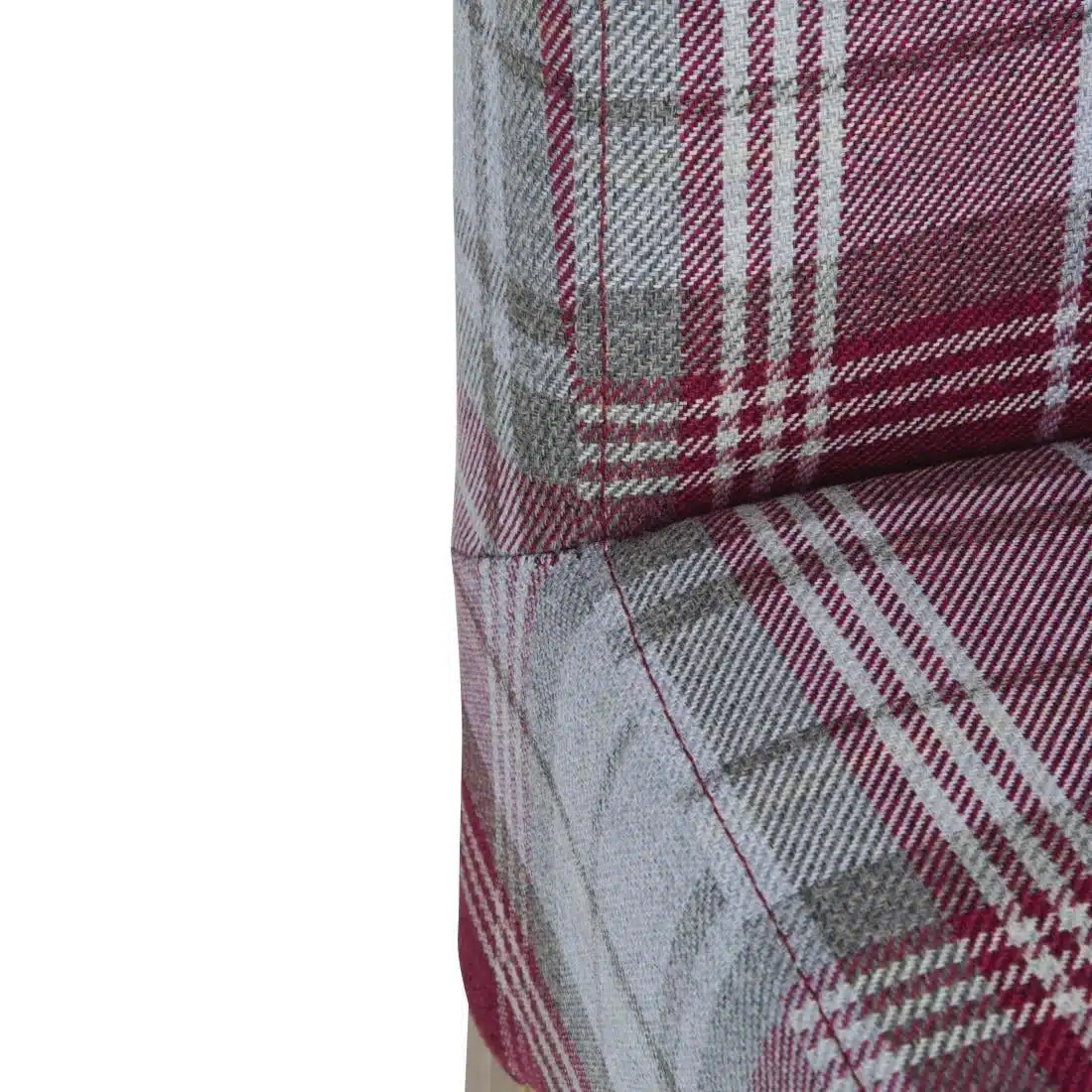 Bolero Austin Dining Chairs Wine Tartan (Pack of 2) - Image 4