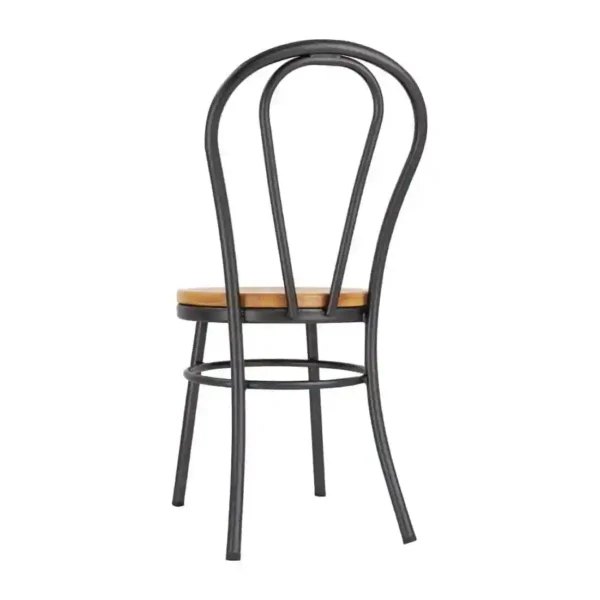 Bolero Clarisse Side Chairs Metallic Grey (Pack of 2) - Image 3