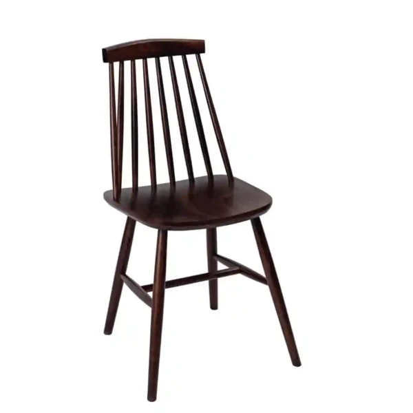 Fameg Farmhouse Angled Side Chairs Walnut Effect (Pack of 2) - Image 1