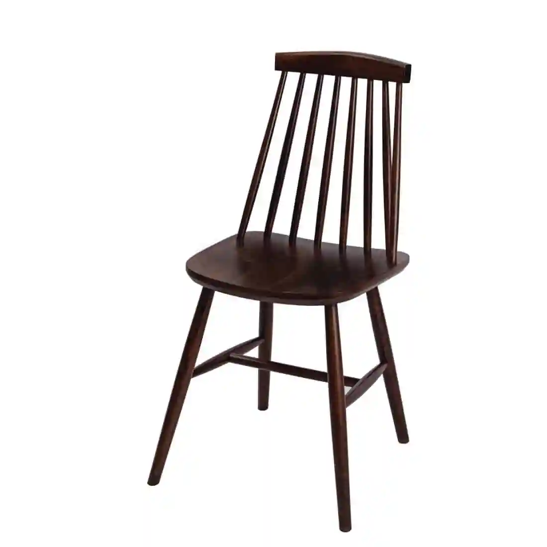 Fameg Farmhouse Angled Side Chairs Walnut Effect (Pack of 2) - Image 2