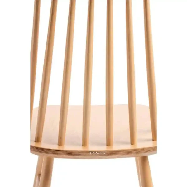 Fameg Farmhouse Angled Side Chairs Natural Beech (Pack of 2) - Image 5