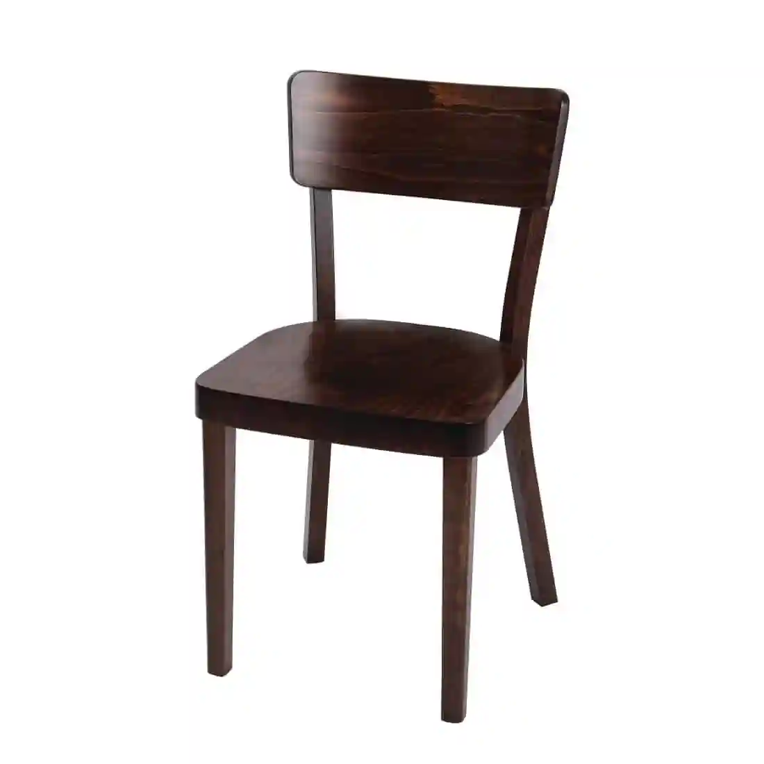 Fameg Plain Side Chairs Walnut Finish (Pack of 2) - Image 2