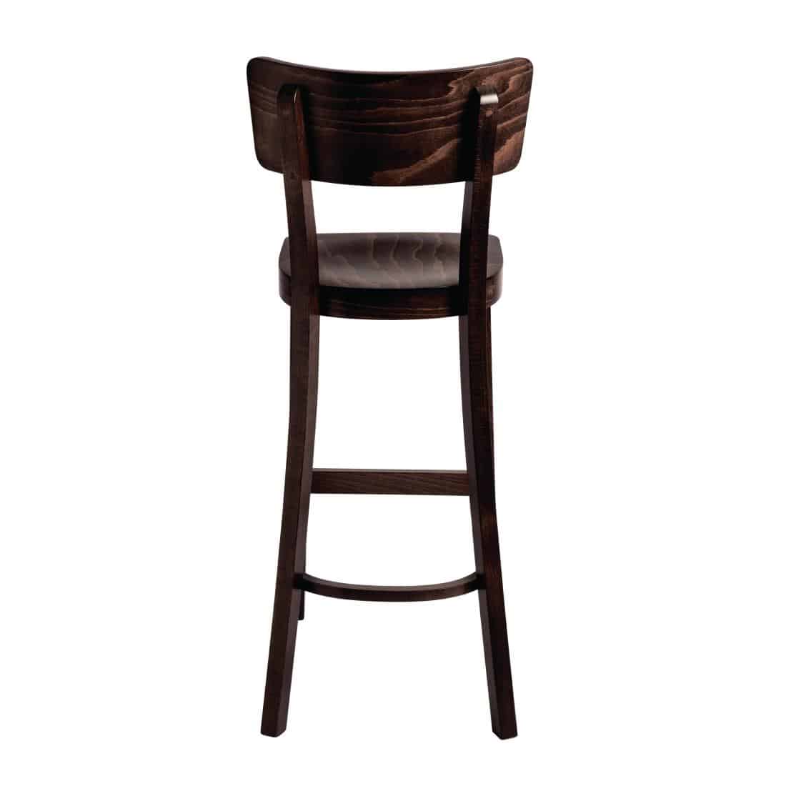 Fameg Plain Highstool Walnut Finish - Image 5