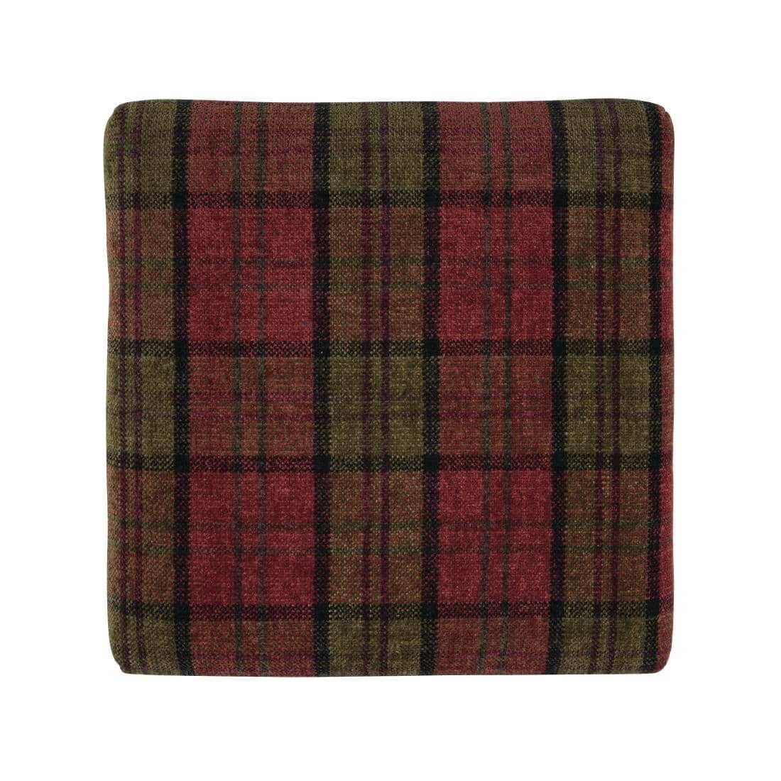 Bolero Dale High Stool Claret Tartan (Single) - Image 3