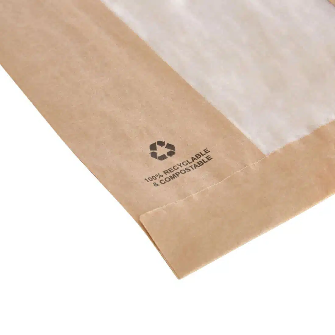 Fiesta Compostable Food Bags with Glassine Windows (Pack of 1000) - Image 3