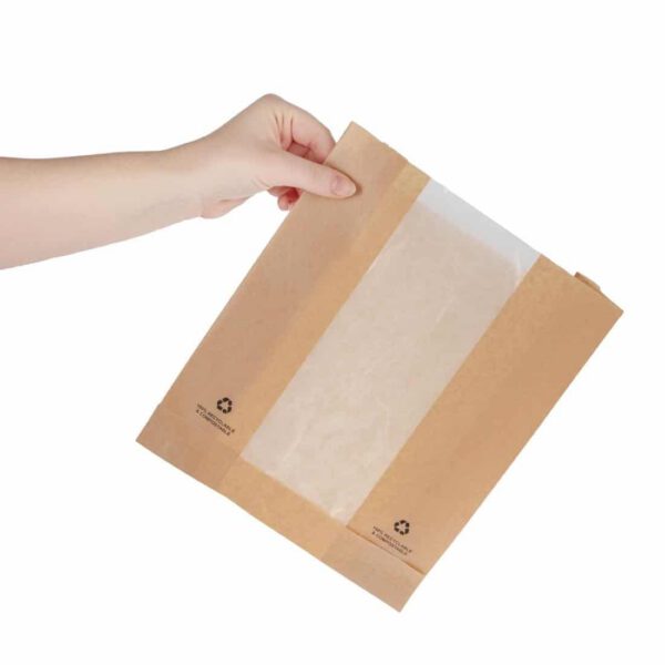 Fiesta Compostable Food Bags with Glassine Windows (Pack of 1000) - Image 5