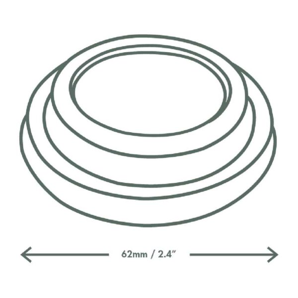 Vegware 62-Series CPLA Hot Cup Lid - 4oz (Case 2000) - Image 3