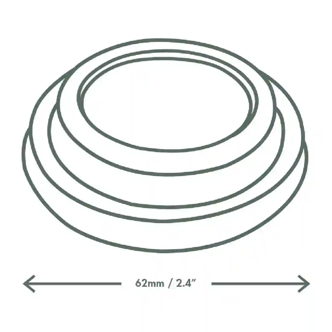 Vegware 62-Series CPLA Hot Cup Lid - 4oz (Case 2000) - Image 3