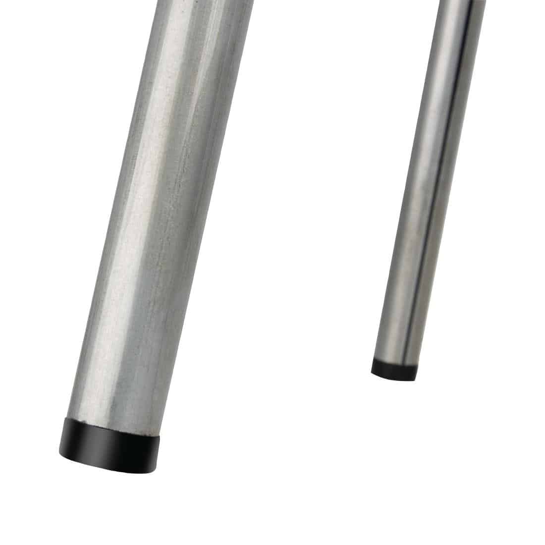 Bolero Galvanised Steel Low Stools with Wooden Seatpad (Pack of 4) - Image 6