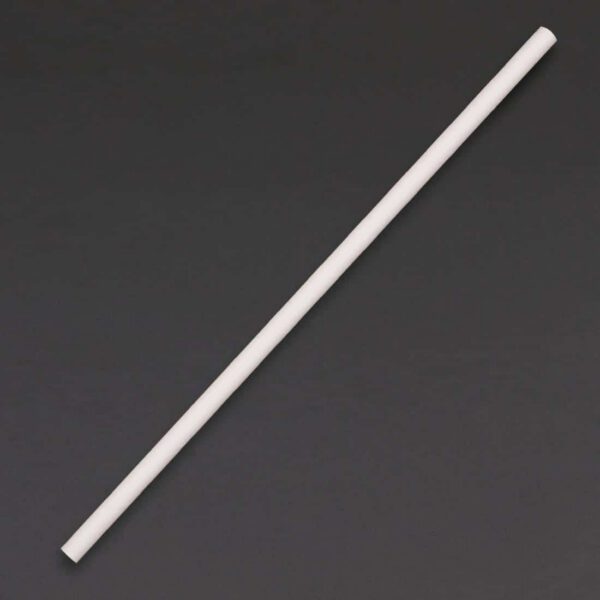 Fiesta Compostable Paper Straws White (Pack of 250)