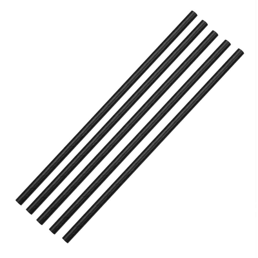 Fiesta Compostable Paper Straws Black (Pack of 250) - Image 3