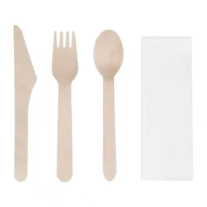 Fiesta Compostable Wooden Cutlery Meal Pack (Pack of 250)