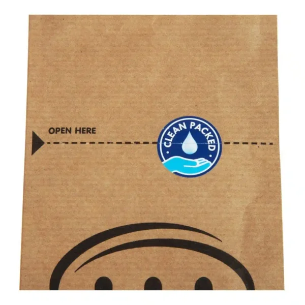 Kraft Recyclable Sealable Paper Cutlery Bags (Pack of 2000) - Image 5