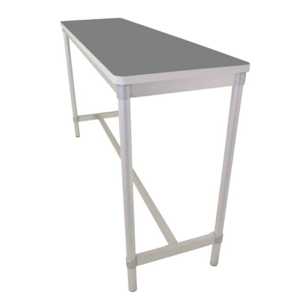 Gopak Enviro Indoor Storm Grey Rectangle Poseur Table 1800mm - Image 2