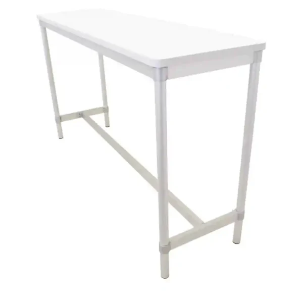 Gopak Enviro Indoor White Rectangle Poseur Table 1800mm - Image 1
