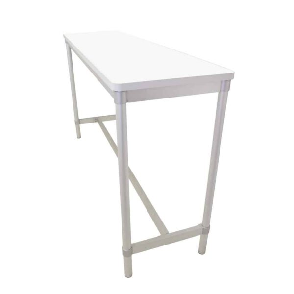 Gopak Enviro Indoor White Rectangle Poseur Table 1800mm - Image 2