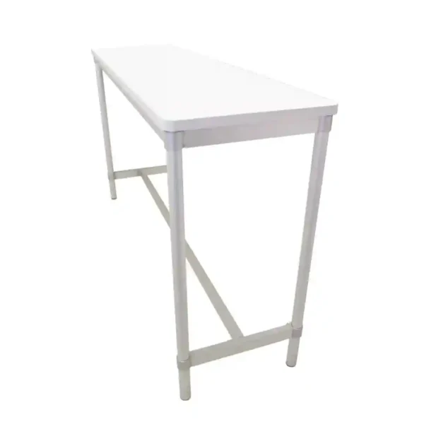 Gopak Enviro Indoor White Rectangle Poseur Table 1800mm - Image 2