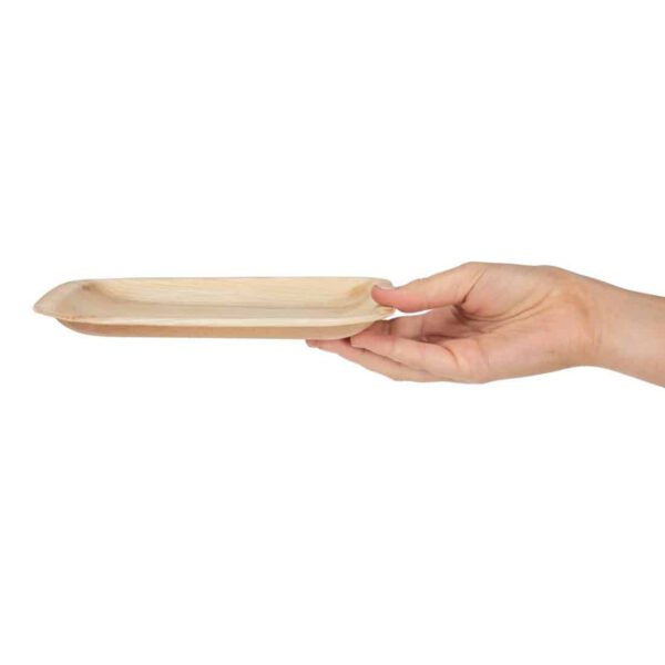 Fiesta Compostable Palm Leaf Plates Square 200mm (Pack of 100) - Image 4
